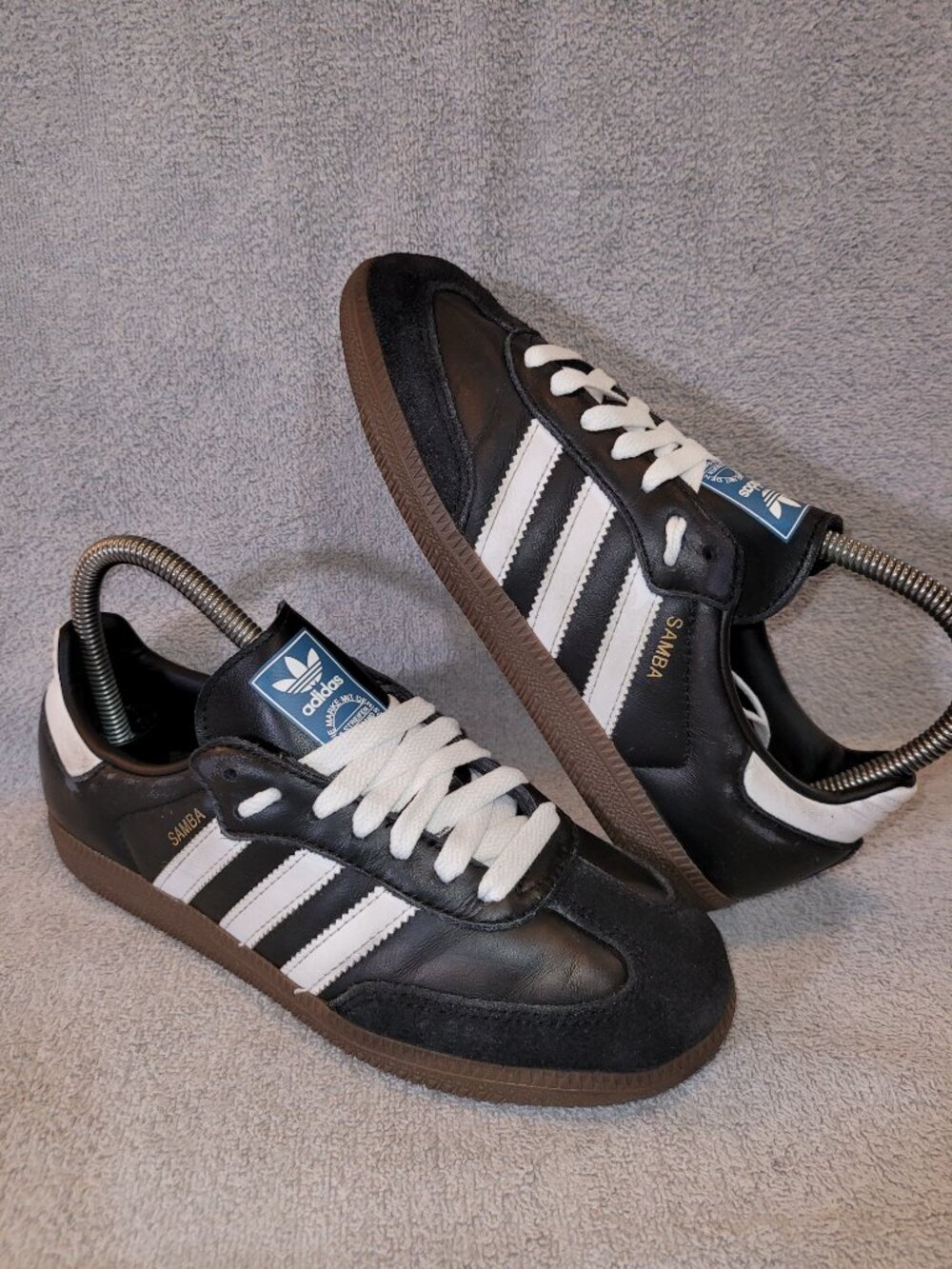 Adidas Samba Women's Size 5.5 OG Black White Brown Gum Sneakers IG9031 (#1277) - Picture 14 of 16